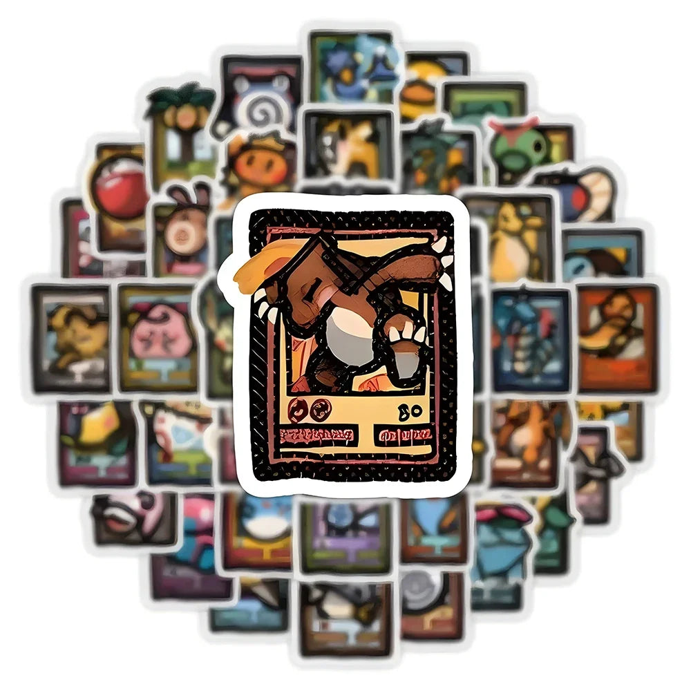 Pixel Style Anime Pokemon استكرات بوكيمون