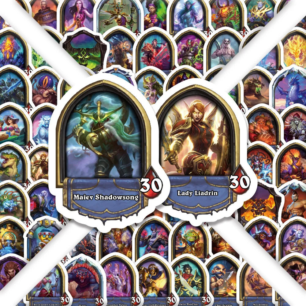 Classic Card Game HearthStone Stickers