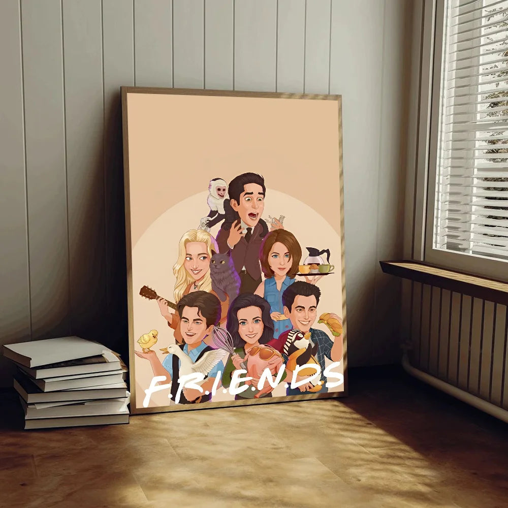 Friends TV Show لوحات بدون فريم