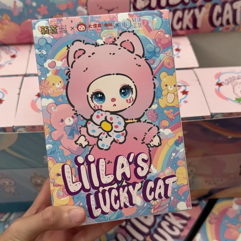 Genuine Liila Luck Cat Series Blind Box Liilatoys Vinyl Doll Trendy Lovely Ornaments Girl Christmas Gift Model Doll Mystery Box