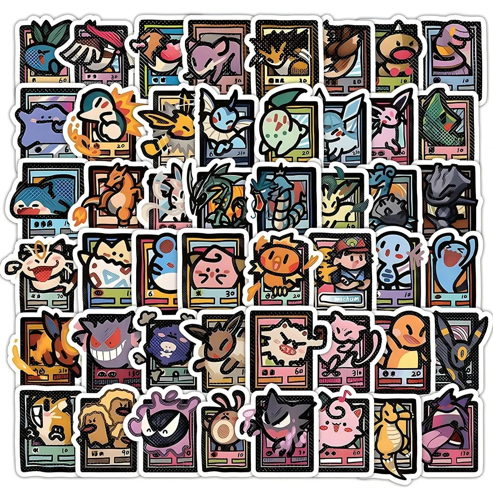 Pixel Style Anime Pokemon استكرات بوكيمون