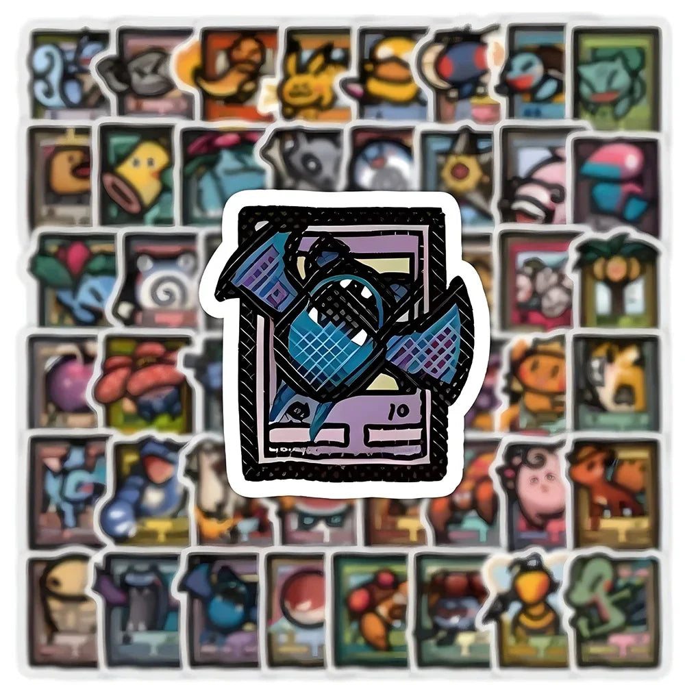 Pixel Style Anime Pokemon استكرات بوكيمون