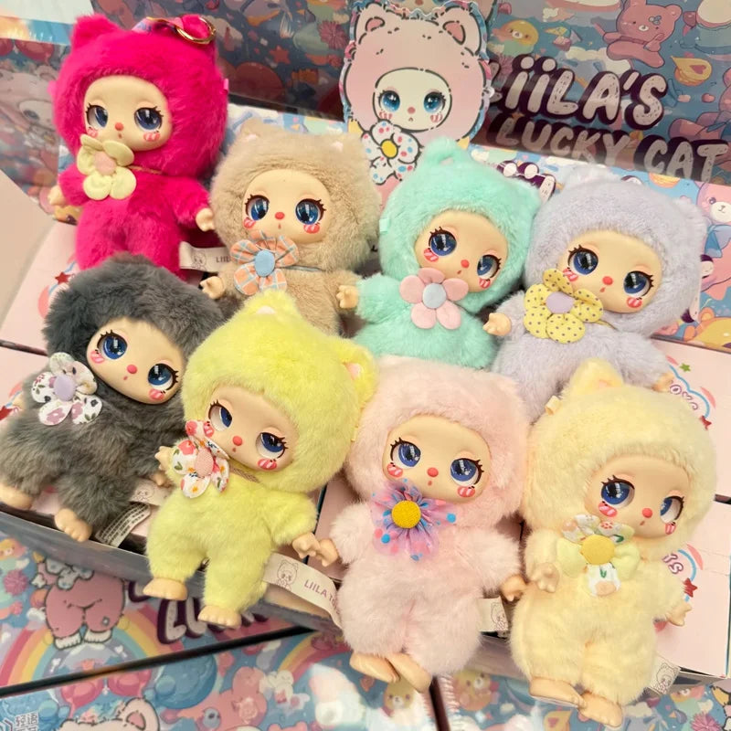 Genuine Liila Luck Cat Series Blind Box Liilatoys Vinyl Doll Trendy Lovely Ornaments Girl Christmas Gift Model Doll Mystery Box