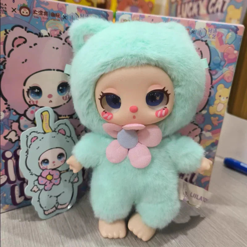 Genuine Liila Luck Cat Series Blind Box Liilatoys Vinyl Doll Trendy Lovely Ornaments Girl Christmas Gift Model Doll Mystery Box