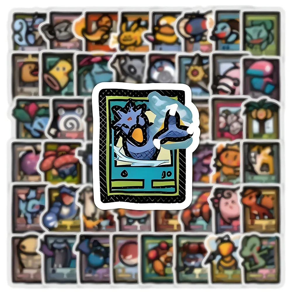 Pixel Style Anime Pokemon استكرات بوكيمون