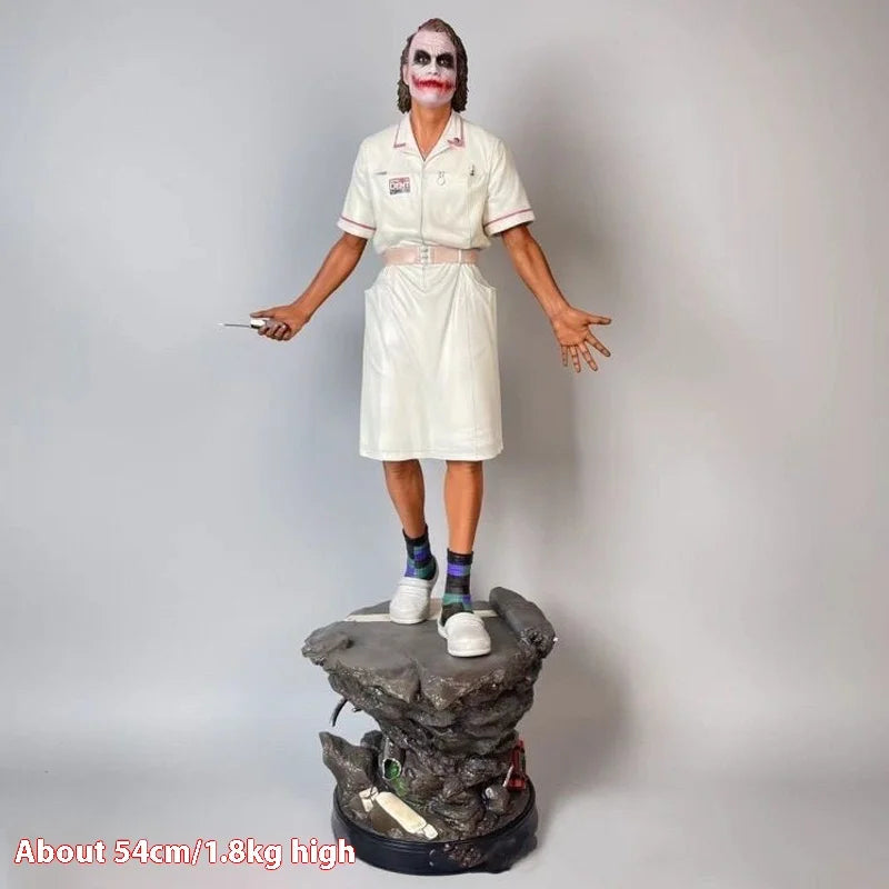 New 54cm Series Dc Heath Ledger Nurse Uniform Joker Figure