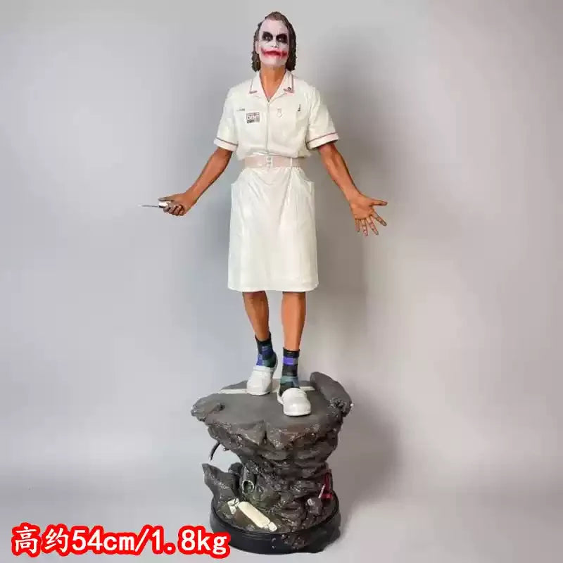 New 54cm Series Dc Heath Ledger Nurse Uniform Joker Figure