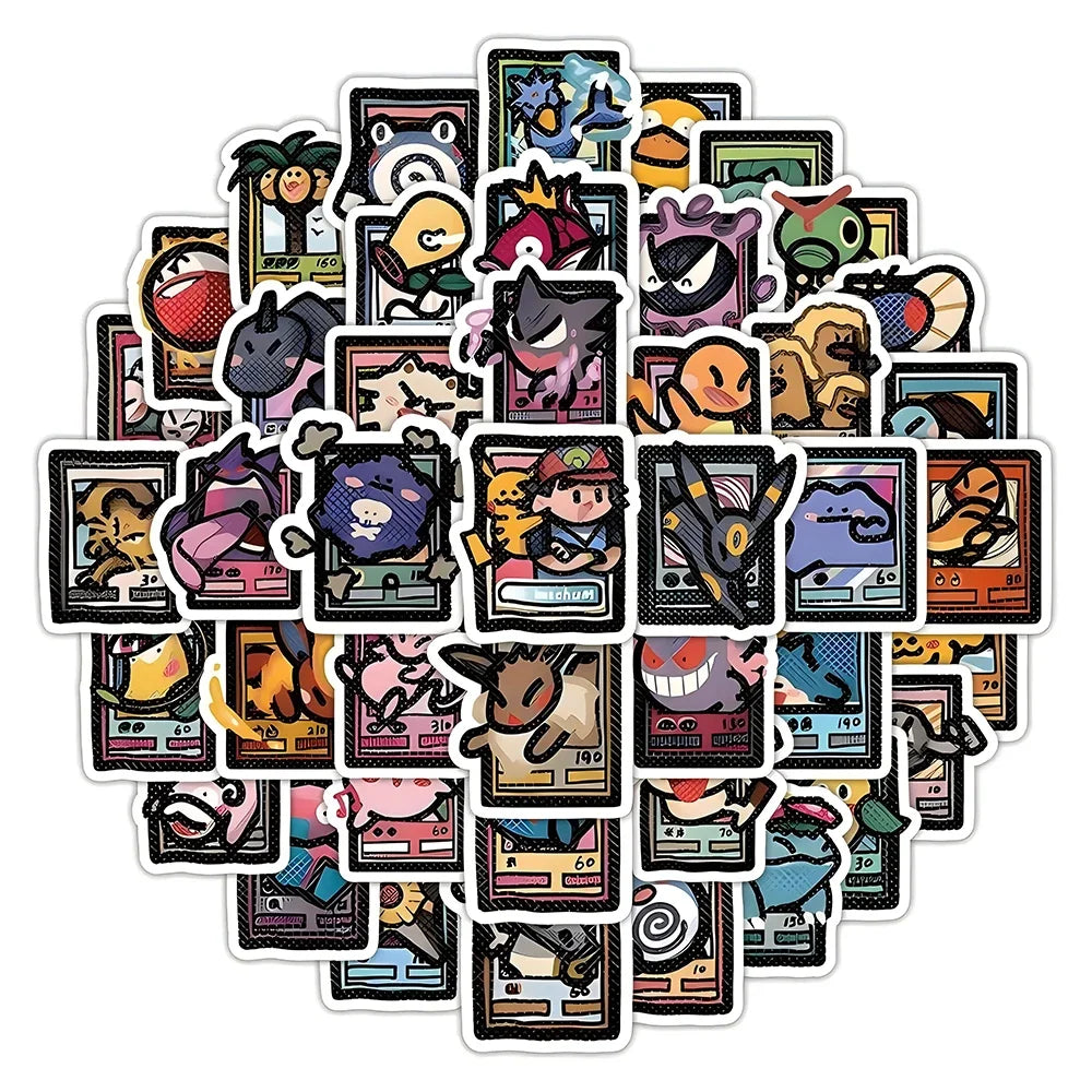 Pixel Style Anime Pokemon استكرات بوكيمون