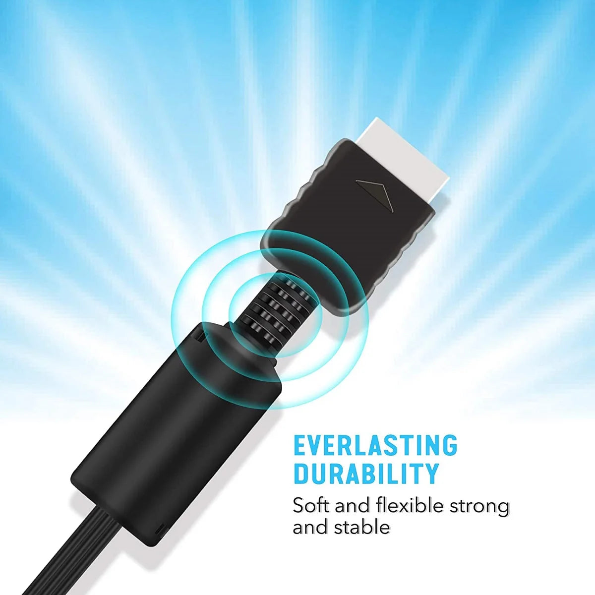 6ft AV Cable for PS2 PS1 PS3