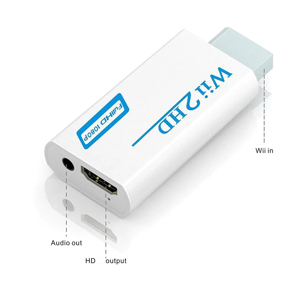 Wii To HDMI-Compatible Converter 1080P Full HD